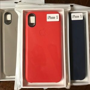 iPhone X leather case